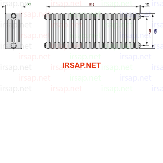 Радиатор IRSAP Tesi 50550/21 T30 CL 01